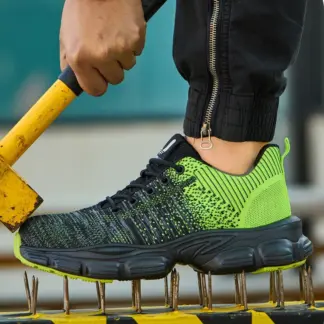 schoenen met stalen neus lichtgewicht ademende werkschoenen anti-lek sneakers anti-smash bouwplaats veiligheidsschoenen voor heren dames