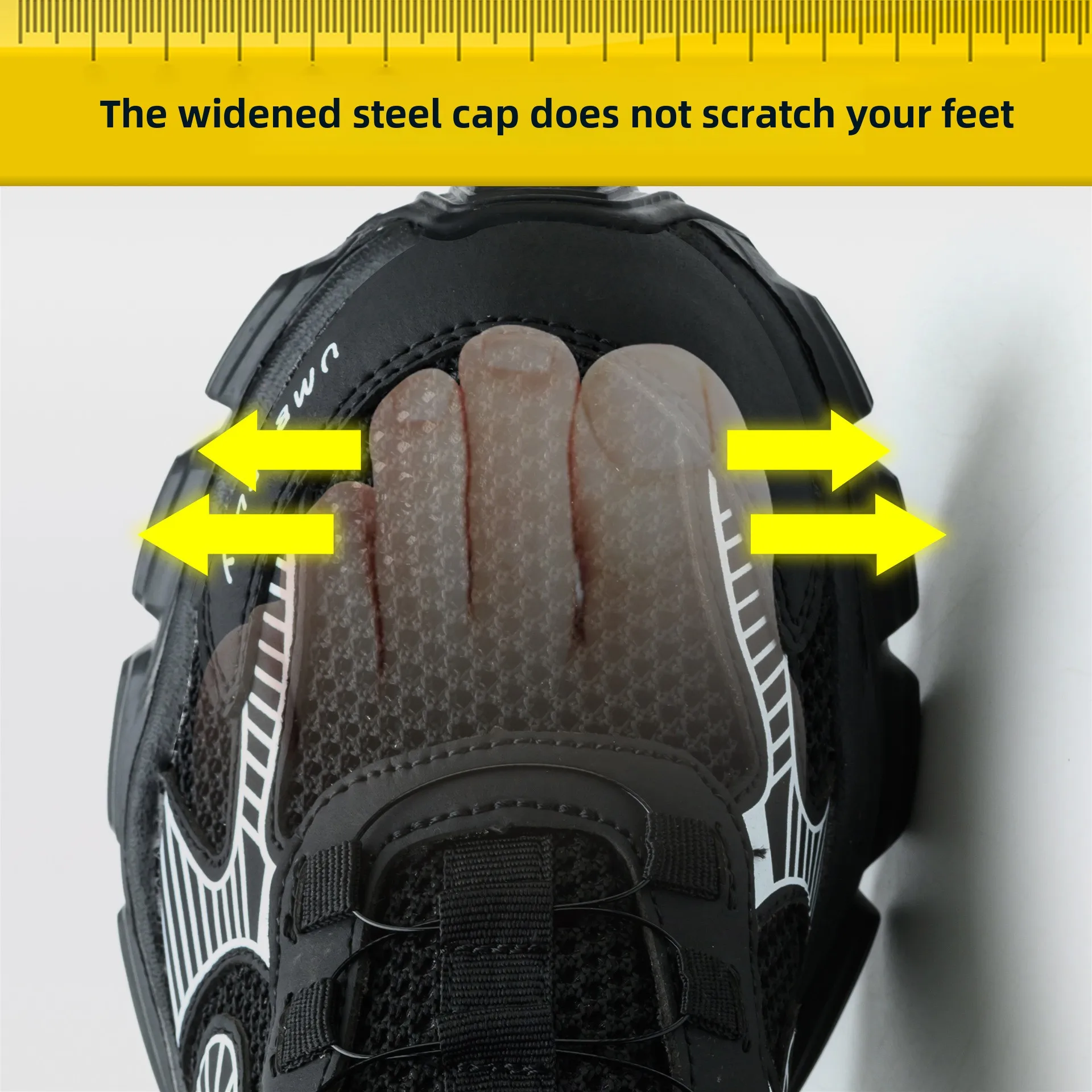zomer antislip veiligheidsschoenen voor dames zwarte werkschoenen met stalen neus dames werklaarzen lichtgewicht comfortabele veiligheidssneaker - Image 3