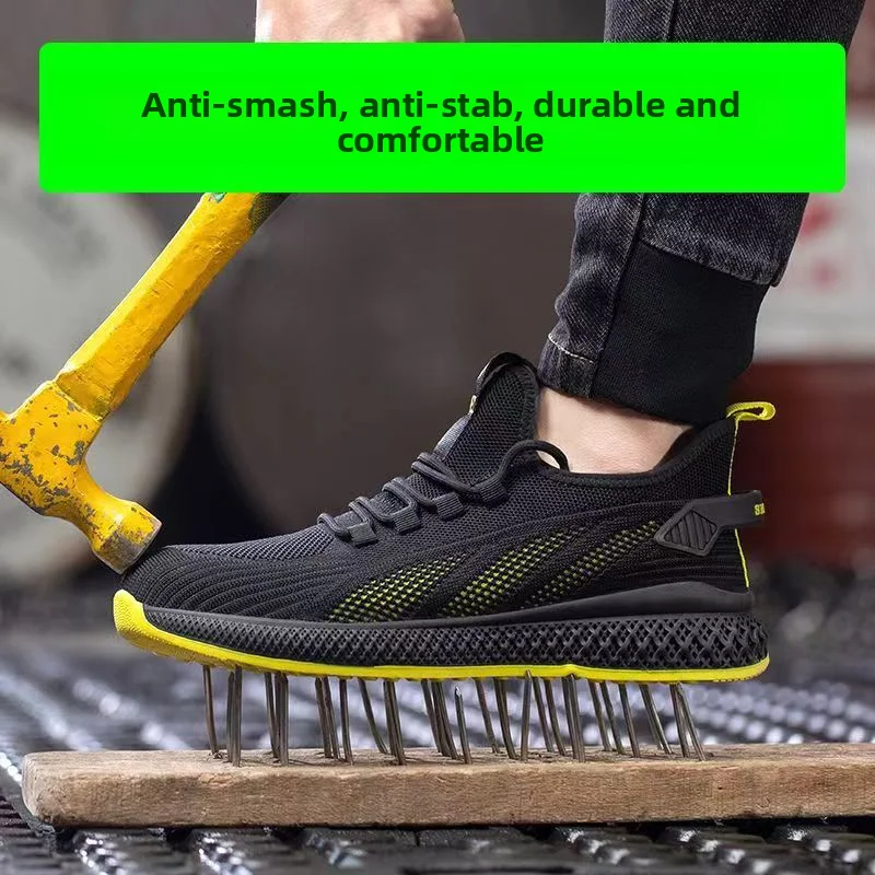 Beschermende werksneakers ultralichte veiligheidsschoenen Stalen neus schoenen voor heren en dames Anti-perforatie werkschoenen Werkbeschermingslaarzen - Image 2
