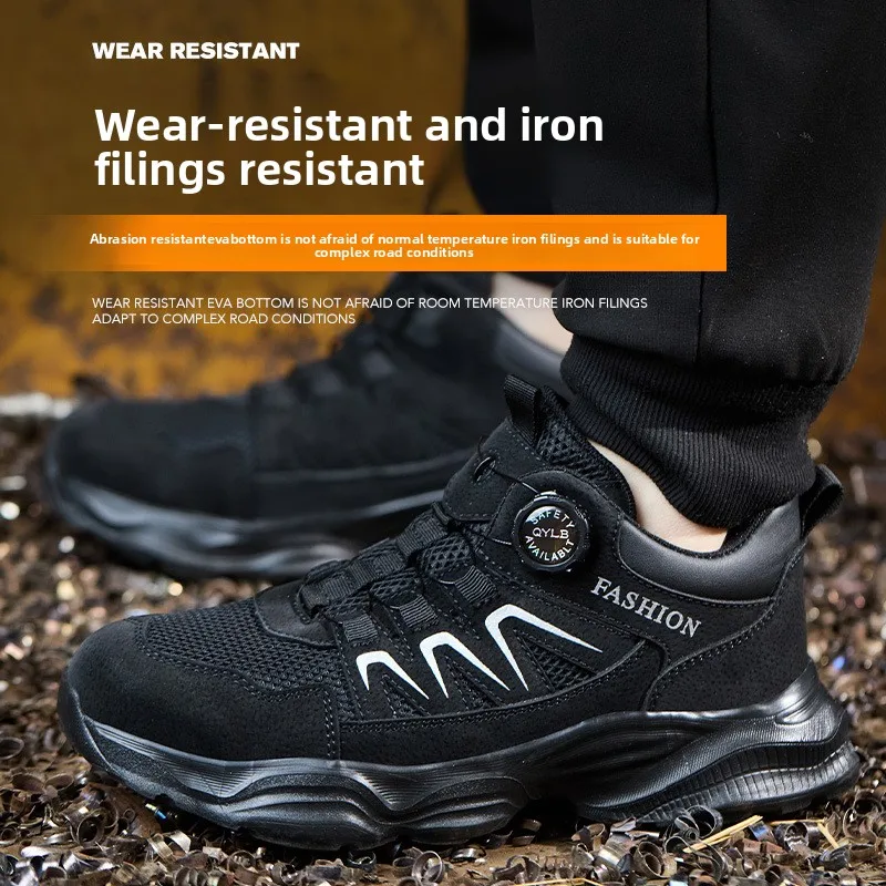 lichtgewicht werkschoenen met stalen neus industriële veiligheidslaarzen anti-steek veiligheidsschoenen beschermende werksneakers - Image 4