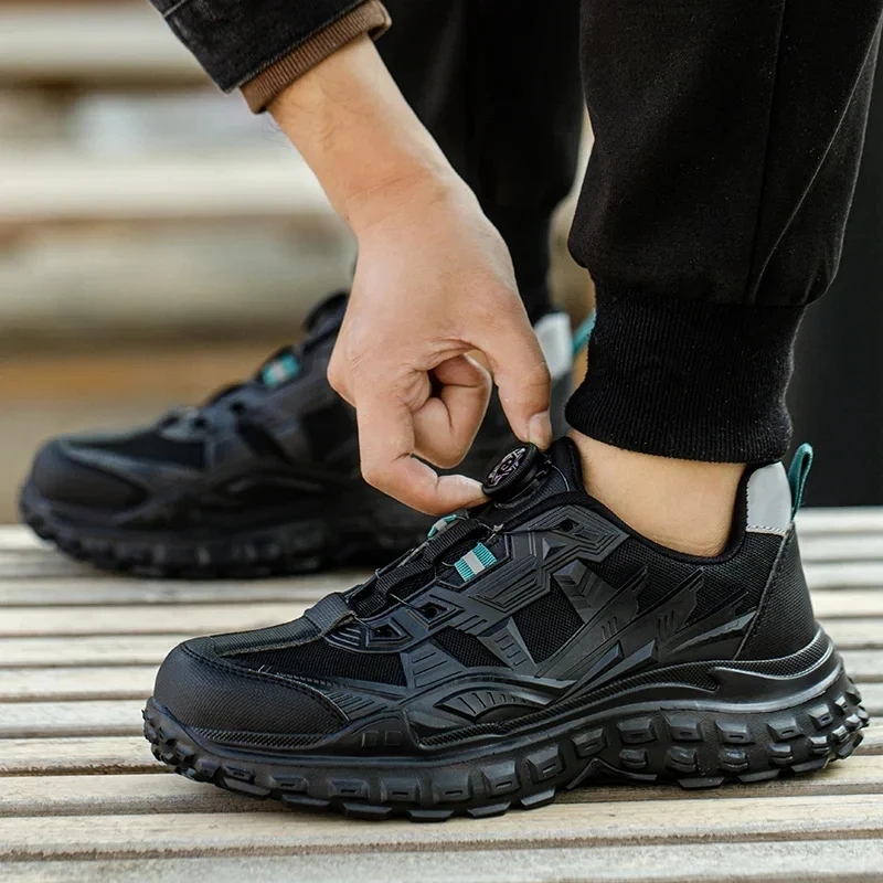 lichte veiligheidsschoenen heren beschermende werkschoenen stalen neus werklaarzen lekbestendige veiligheidsschoenen heren antislip arbeidsschoenen - Image 5