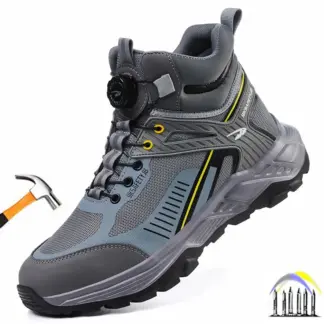 Schoenen met stalen neus voor heren Dames Beschermende werklaarzen Comfortabele werkschoenen Punctiebestendige veiligheidssneakers Onverwoestbare schoenen