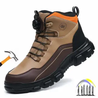 veiligheidsschoenen met roterende knop en stalen neus anti smash anti lek winter lichtgewicht veiligheidsschoenen heren enkelveiligheidslaarzen