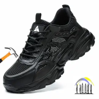 zomer ademende veiligheidsschoenen lichtgewicht werkschoenen voor heren dames werklaarzen met plastic teenisolatie 6KV werksneakers