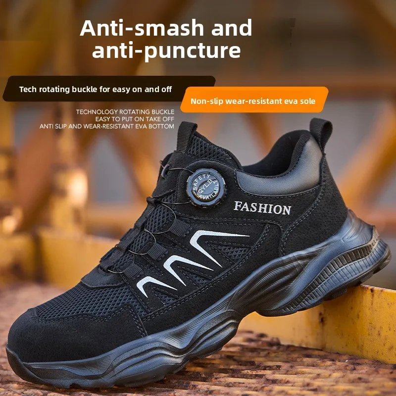 lichtgewicht werkschoenen met stalen neus industriële veiligheidslaarzen anti-steek veiligheidsschoenen beschermende werksneakers - Image 6