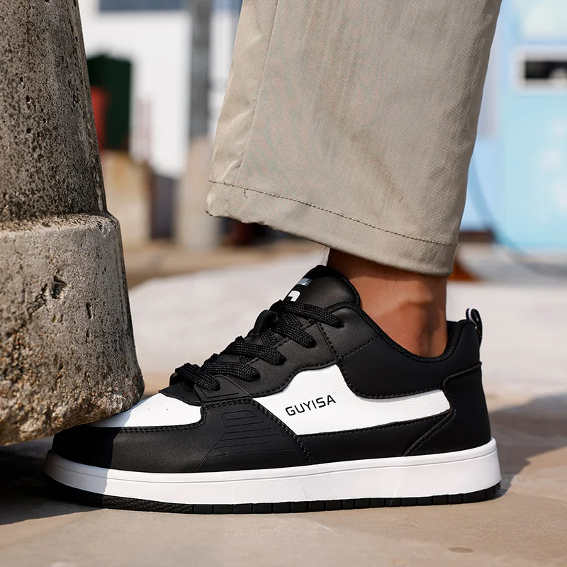 Schoenen met stalen neus voor heren Dames Leren werkschoenen Industriële constructie Magazijnveiligheidsschoenen Lichtgewicht werksneakers - Image 3