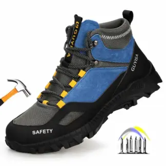 veiligheidslaarzen voor heren werkveiligheidssneakers van hoge kwaliteit Werkschoenen met stalen neus, antislip, anti-lek, onverwoestbare schoenen
