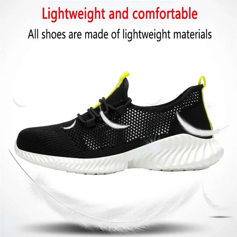 zomerwerkschoenen met bescherming ademend Lichtgewicht veiligheidsschoenen met ijzeren neus anti-steek antislip werkende zomerschoenen - Image 5