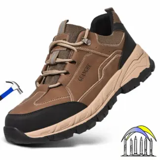 Schoenen met stalen neus voor heren Anti-lek veiligheidsschoenen Geïsoleerde werklaarzen Lichtgewicht antislip waterdichte werkschoenen