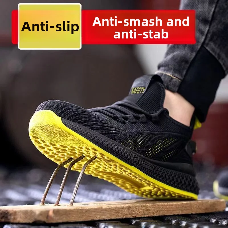 Beschermende werksneakers ultralichte veiligheidsschoenen Stalen neus schoenen voor heren en dames Anti-perforatie werkschoenen Werkbeschermingslaarzen - Image 4