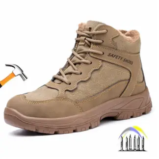 bouwplaats lasveiligheidsschoenen hoge enkel stalen neus veiligheidslaarzen antislip anti-lekken beschermende schoenen met metalen neus