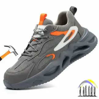 Ademende veiligheidsschoenen van gaas Stalen neus industriële schoenen antislip werkschoenen comfortabele lichtgewicht werklaarzen voor heren