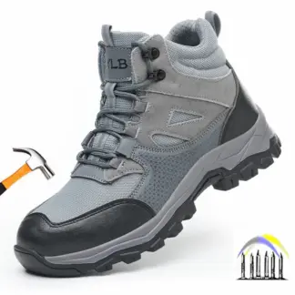 Werkschoenen met stalen neus, hoge laarzen voor heren, anti-lek veiligheidsschoenen op de bouwplaats, lichtgewicht beschermende werksneakers
