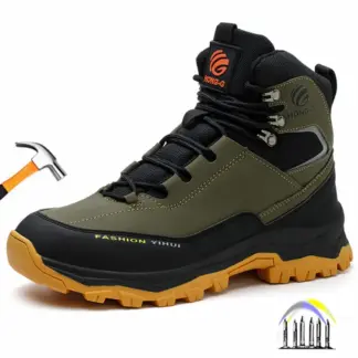 veiligheidsschoenen heren waterdichte werkveiligheidssneakers hoge laarzen anti-lek werkschoenen stalen neus werkschoenen met bescherming
