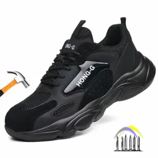industriële constructie stalen neus schoenen voor heren dames lichtgewicht comfortabele veiligheidsschoenen anti-lek ijzeren neus wok sneakers