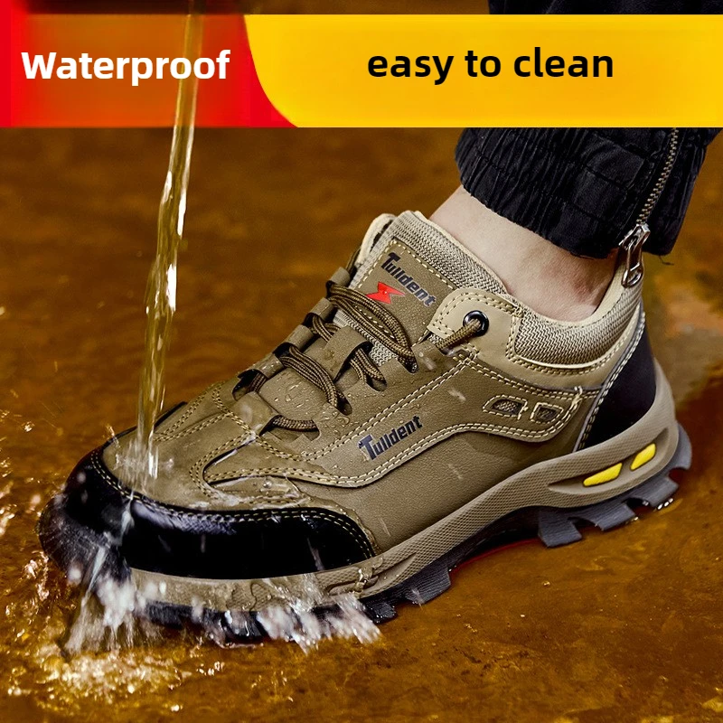 veiligheidsschoenen met plastic neus voor heren anti-lek antislip werkschoenen voor industriële constructie elektricien isolatieschoenen - Image 3