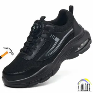 Veiligheidsschoenen met draaiknop Stalen neus Werksneakers Industriële veiligheidslaarzen Anti-smash- en lekbestendige schoenen met metalen neus
