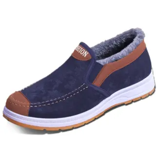 winter katoenen schoenen koudebestendige heren bootschoenen casual loafers slip op wandeljurk sneakers werk lichtgewicht zachte zool