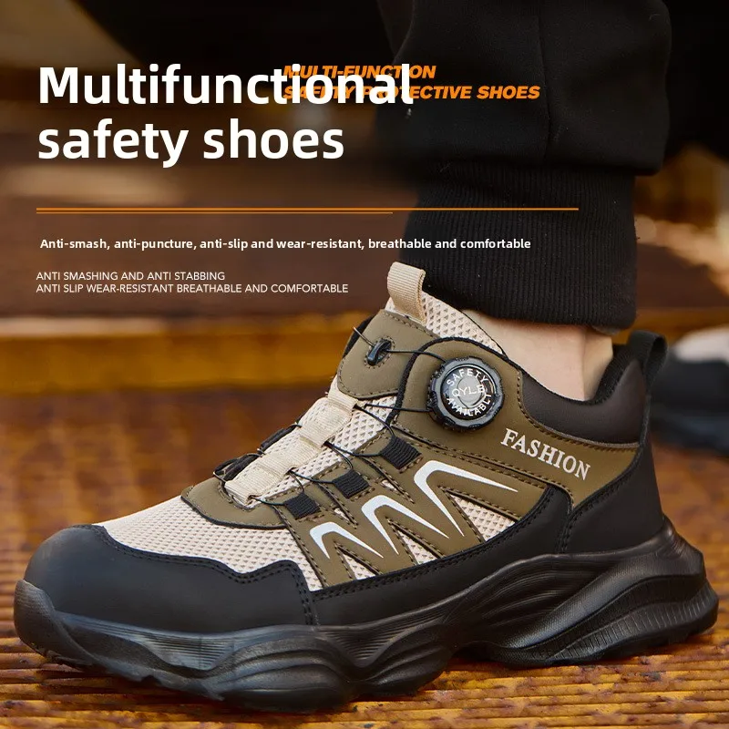 lichtgewicht werkschoenen met stalen neus industriële veiligheidslaarzen anti-steek veiligheidsschoenen beschermende werksneakers - Image 5