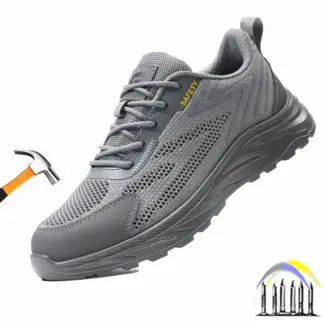 mesh veiligheidsschoenen ademende werkschoenen met stalen neus, lekbestendige beschermende werklaarzen Comfortabele industriële sneakers