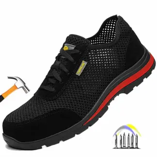 zomerwerkschoenen met bescherming veiligheidsschoenen heren ademende veiligheidsschoenen lichtgewicht werkschoenen met stalen neus werksneakers
