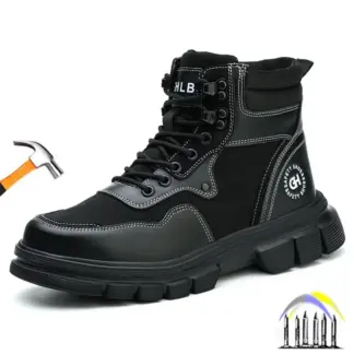 Werklaarzen met stalen neus voor heren, industriële veldwerkschoenen, anti-smash, lekbestendige hoge veiligheidsschoenen, beschermende werksneakers