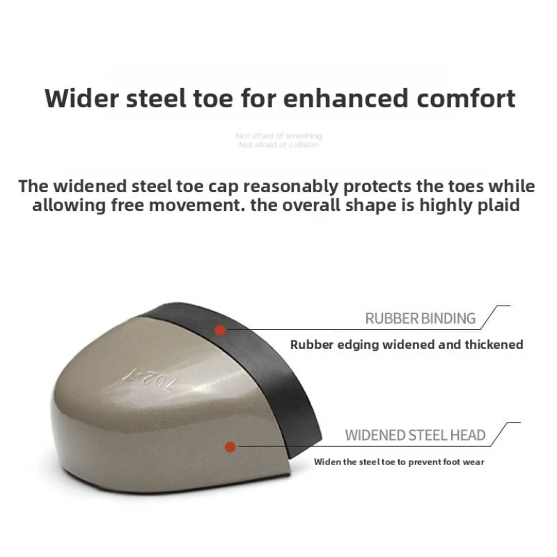 werklaarzen met stalen neus voor heren anti smash anti-lek zwarte leren schoenen man industriële constructie veiligheid waterdichte schoenen - Image 6