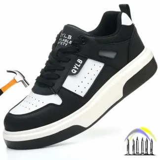 veiligheidsschoenen met plastic neus, lichtgewicht werklaarzen, comfortabele veiligheidsschoenen voor heren, industriële constructie, magazijnschoenen
