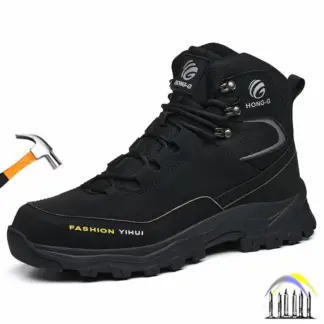 hoge veiligheidswerklaarzen met stalen neus voor heren industriële constructie lichtgewicht werksneakers anti-lek veiligheidsschoenen 48