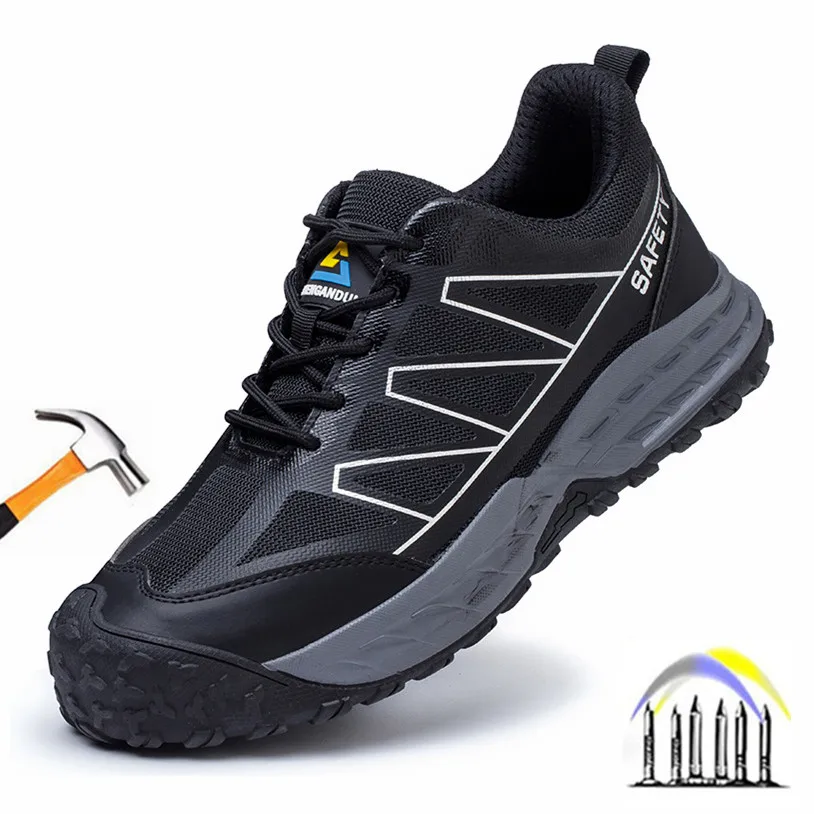 lichtgewicht veiligheidsschoenen stalen neus beschermende werksneakers Ademende werkschoenen Anti Smash lekbestendige veiligheidsschoenen