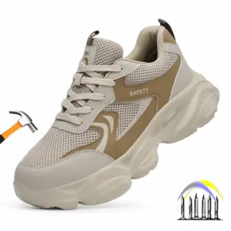 zomerlichte veiligheidsschoenen stalen neus werkbeschermingslaarzen ademende werkschoenen van mesh voor heren dames beschermende werksneakers