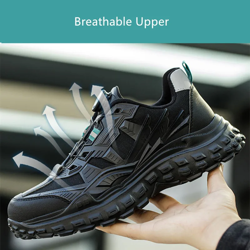 lichte veiligheidsschoenen heren beschermende werkschoenen stalen neus werklaarzen lekbestendige veiligheidsschoenen heren antislip arbeidsschoenen - Image 6