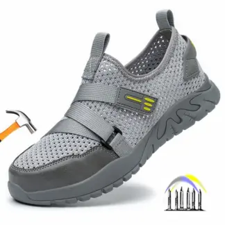 Ademende zomerveiligheidsschoenen anti-lek veiligheidswerksneakers plastic teen veiligheidsschoenen 6kv geïsoleerde elektricien werkschoen