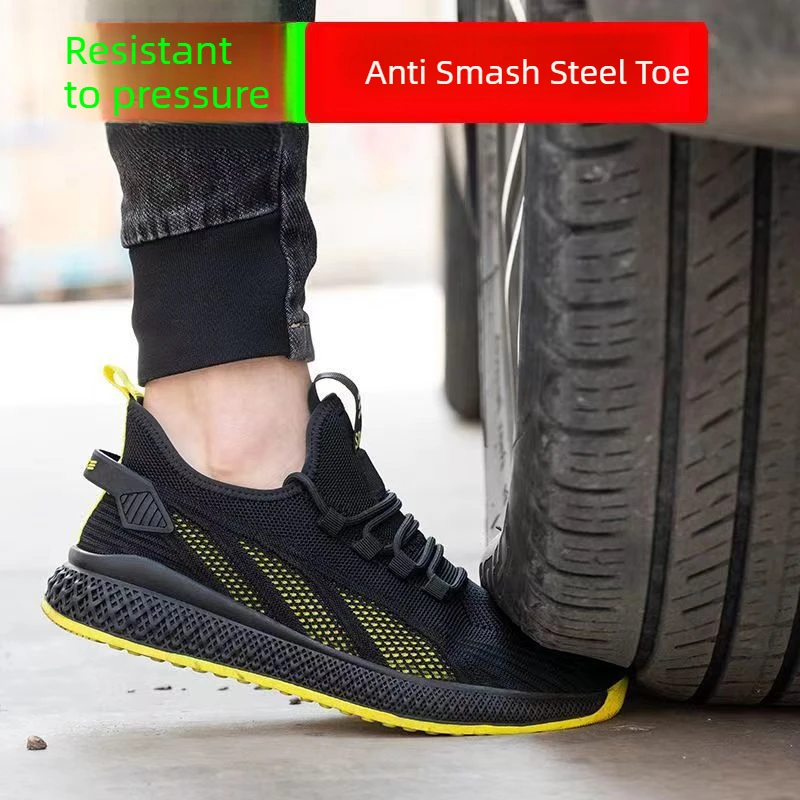Beschermende werksneakers ultralichte veiligheidsschoenen Stalen neus schoenen voor heren en dames Anti-perforatie werkschoenen Werkbeschermingslaarzen - Image 3