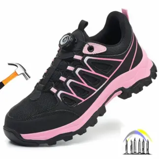 industriële veiligheidstennisschoenen voor dames, lichtgewicht werkveiligheidsschoenen, werklaarzen met stalen neus voor dames, anti-lek sneakers