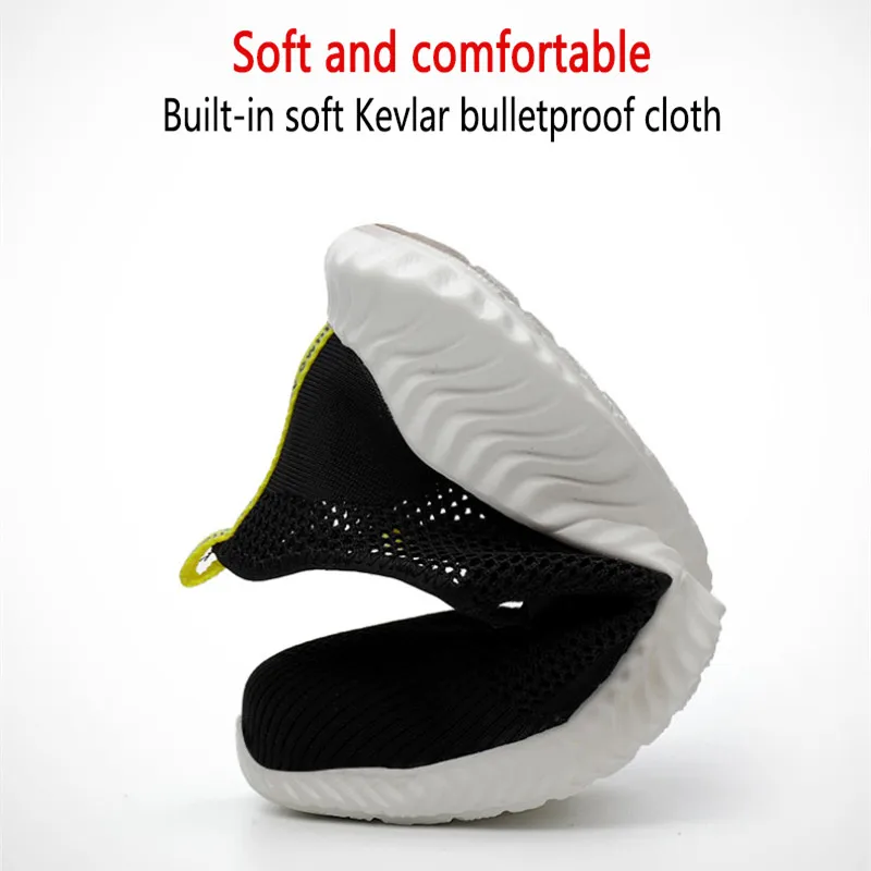 zomerwerkschoenen met bescherming ademend Lichtgewicht veiligheidsschoenen met ijzeren neus anti-steek antislip werkende zomerschoenen - Image 4