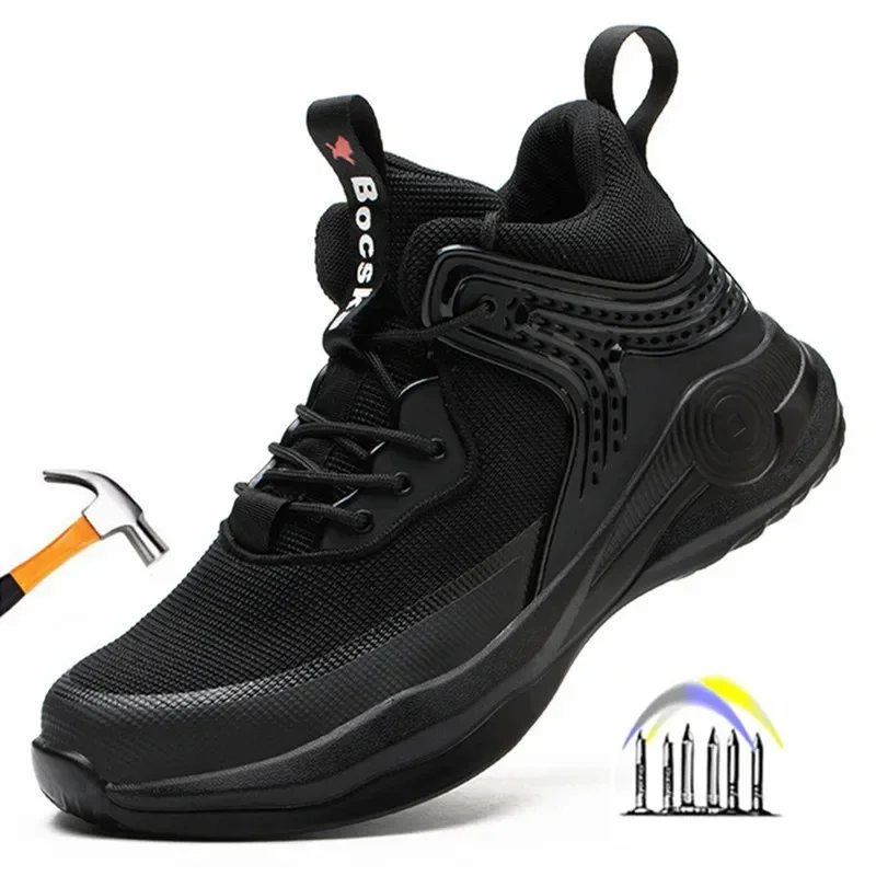 ultralichte veiligheidsschoenen 48-werksneakers met stalen neus, anti-lek veiligheidsschoenen voor heren, werklaarzen, industriële schoenen
