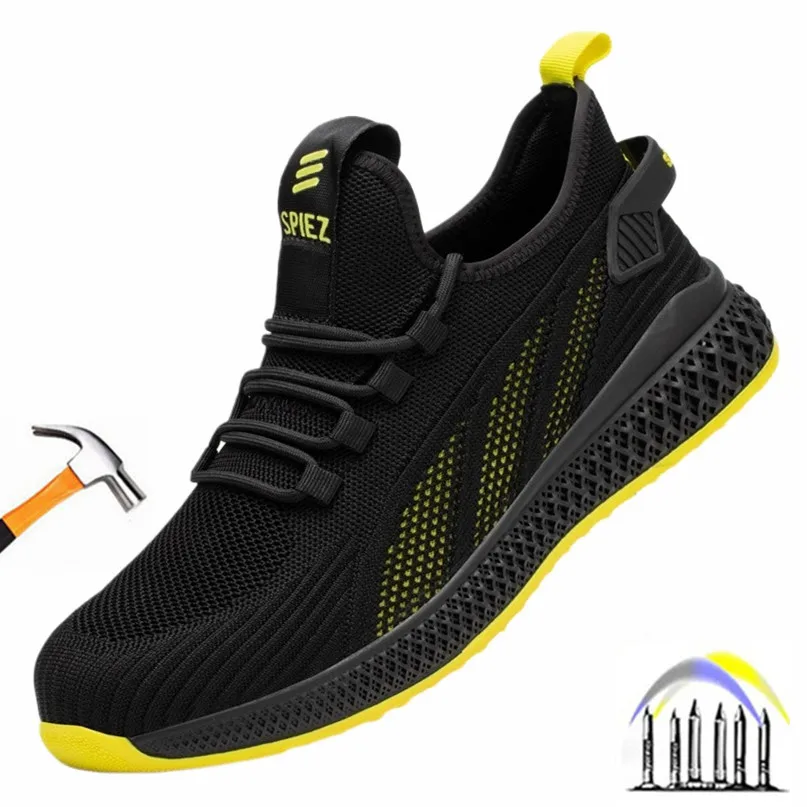 Beschermende werksneakers ultralichte veiligheidsschoenen Stalen neus schoenen voor heren en dames Anti-perforatie werkschoenen Werkbeschermingslaarzen