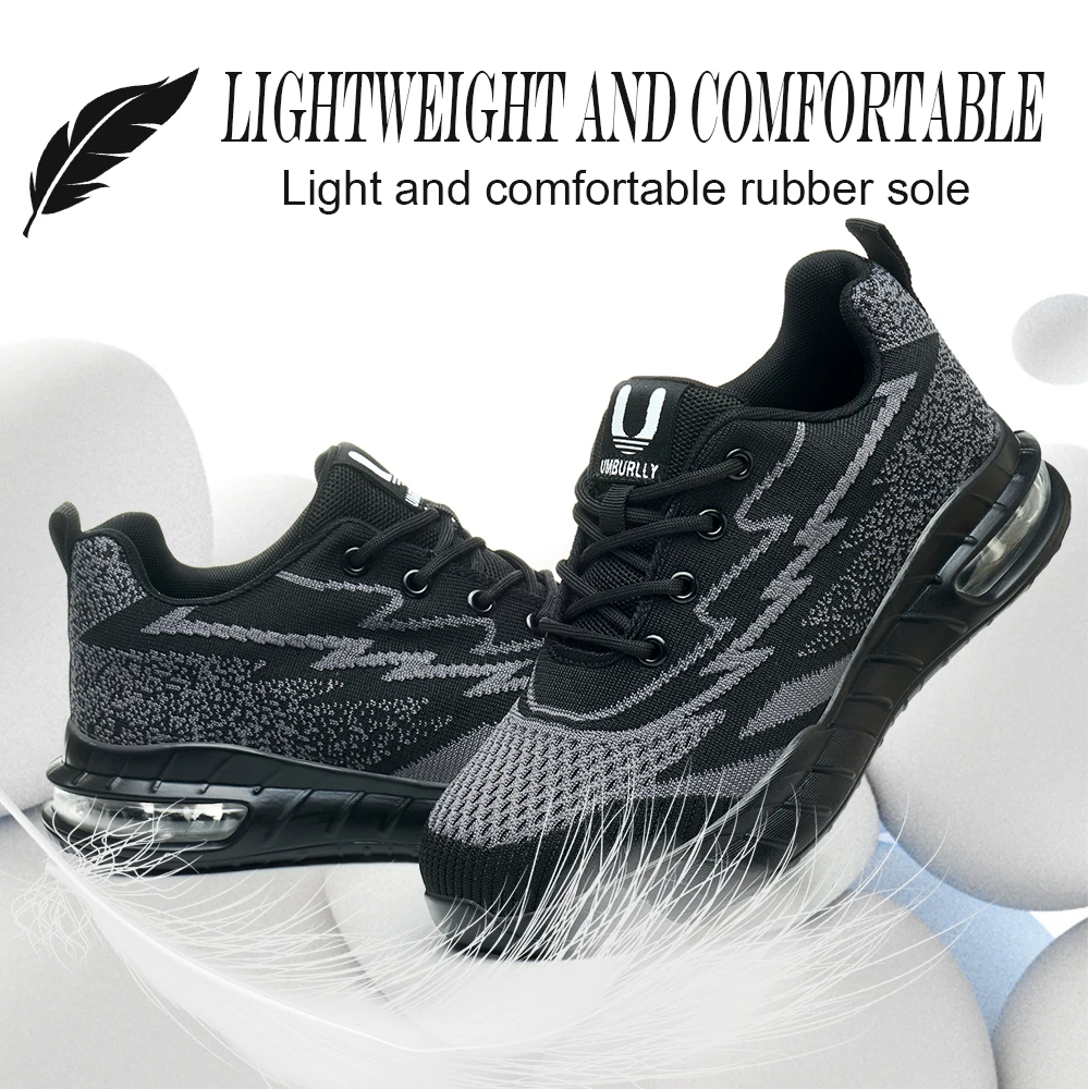 lichtgewicht veiligheidsschoenen voor dames, comfortabele veiligheidslaarzen voor heren, goedkope werksneakers met stalen neus voor dames, dameswerkschoenen - Image 6