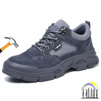 Anti-smash veiligheidswerkschoenen met stalen neus, industriële antislip werkschoenen voor dames en heren, lichtgewicht veiligheidsschoenen voor de bouw
