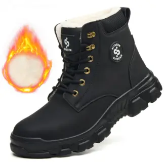 winter waterdichte veiligheidsschoenen voor heren industriële anti-smash sneakers Laarzen met stalen neus bouwwerkschoenen met bescherming
