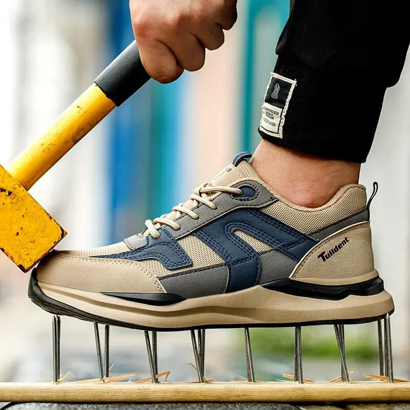 lichtgewicht comfortabele veiligheidsschoenen met stalen neus anti smash anti lek praktische werkschoenen beschermende werksneakers - Image 2