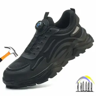 werkschoenen met bescherming voor dames heren bouwplaats antislip veiligheidsschoenen met draaiknop stalen neus werklaarzen