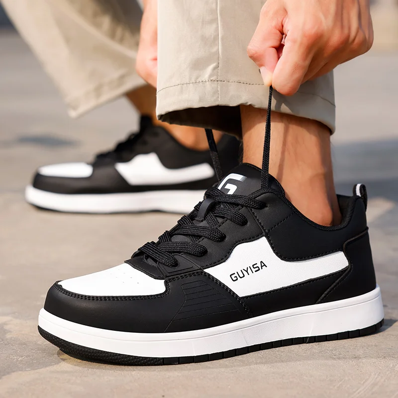 Schoenen met stalen neus voor heren Dames Leren werkschoenen Industriële constructie Magazijnveiligheidsschoenen Lichtgewicht werksneakers - Image 5
