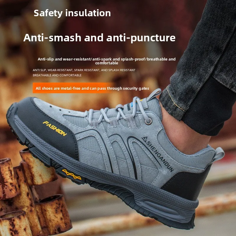 veiligheidslaarzen met plastic neus, constructie Anti-impact Anti-lek veiligheidsschoenen, industriële geïsoleerde antislip werkschoenen voor dames - Image 4
