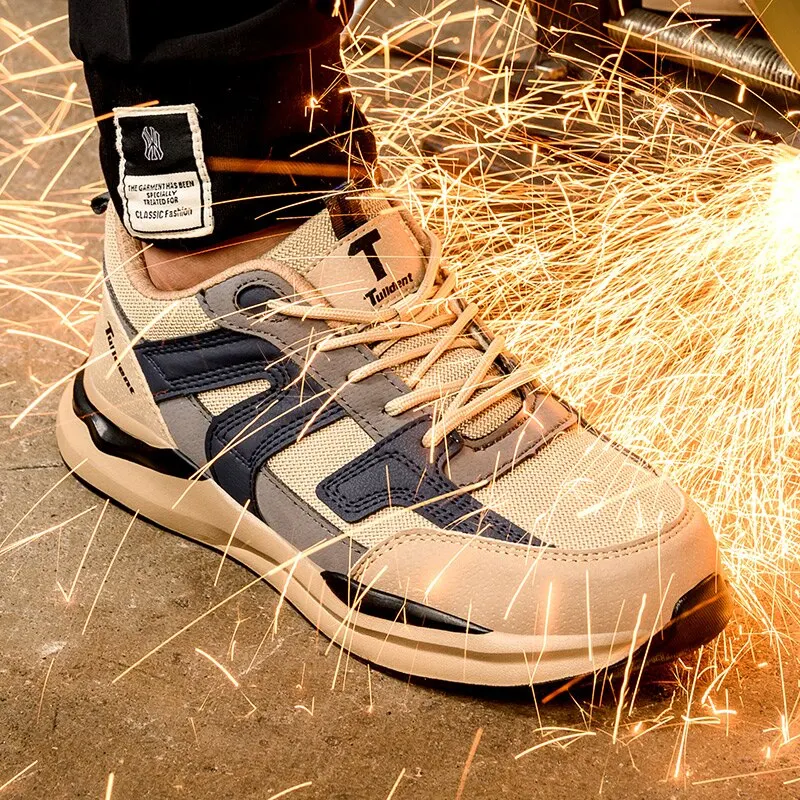 lichtgewicht comfortabele veiligheidsschoenen met stalen neus anti smash anti lek praktische werkschoenen beschermende werksneakers - Image 3