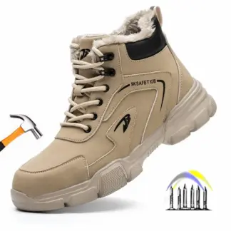 winterveiligheidsschoenen lekbestendige hoge laarzen voor werk anti-shock en anti-perforatie werkschoenen heren waterdichte werkschoenen