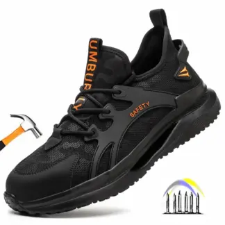 anti-lek veiligheidsschoenen voor heren zomer werksneakers met stalen neus ademende werkschoenen voor heren beschermende schoenen met metalen neus
