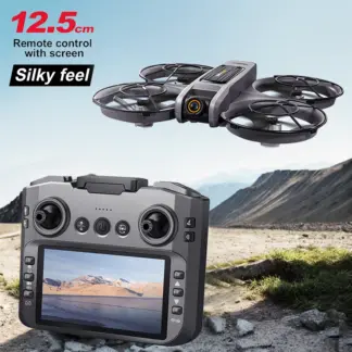 ZNLYRION S156 RC Drone with Screen Remote Control, Brushless Motor, 360° Full Protection, Optical Flow Positioning, and 720P Camera