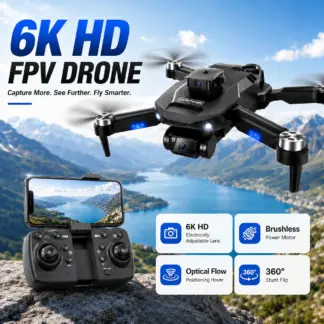 ZNLYRION Brushless Drone F196 4K Dual Camera 360° Obstacle Avoidance Optical Flow Positioning 20Mins Flight Time WIFI FPV RC Quadcopter